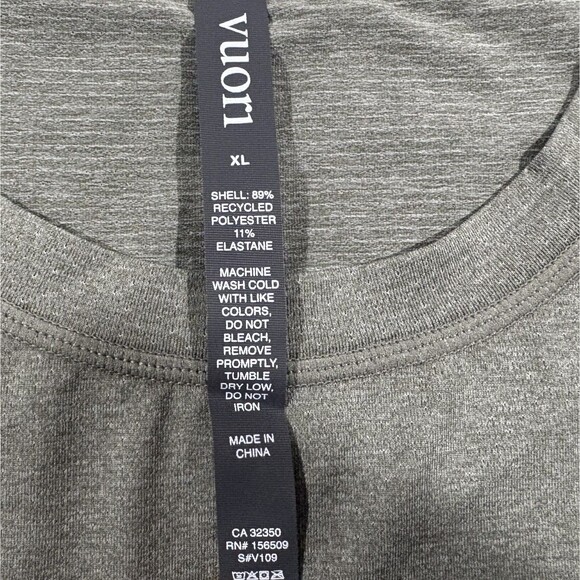 Vuori Shirt Mens Tradewind Green Performance Short Sleeve Crew Pocket Tee XL NWT - Picture 5 of 8